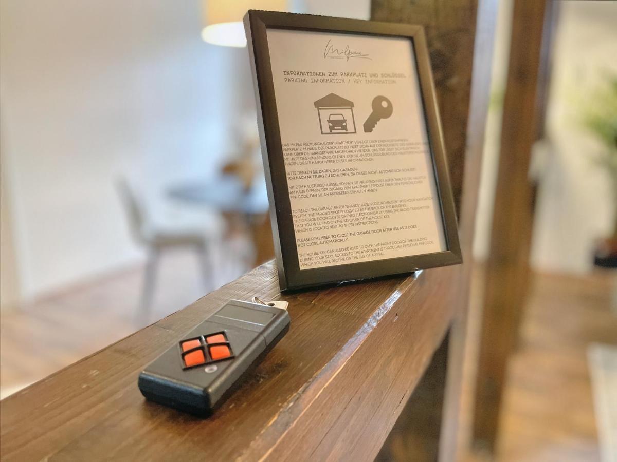Milpau Recklinghausen1 - Modernes Und Zentrales Premium-Apartment Mit Queensize-Bett, Netflix, Nespresso, Smart-Tv Und Privatparkplatz Buitenkant foto